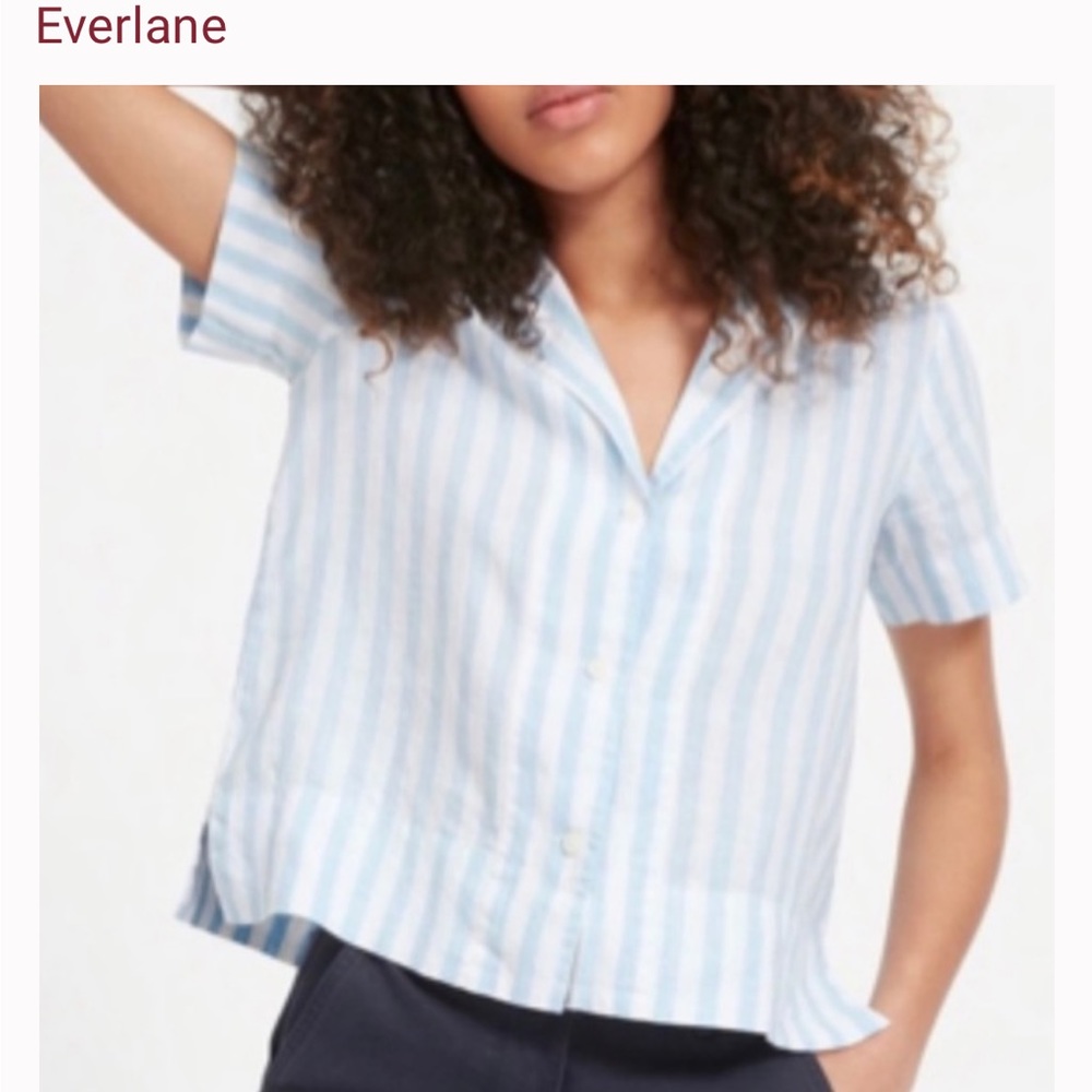 Everlane linen shirt, size M